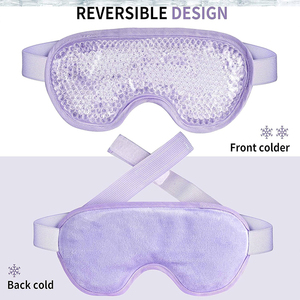Mascarillas de Gel <span class=keywords><strong>para</strong></span> el Cuidado de los Ojos Todo en Uno, Compresas Frías/Calientes Reutilizables con Perlas Flexibles, Terapia de Compresión <span class=keywords><strong>para</strong></span> Ojos Hinchados - Product Image 4