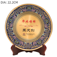 Plaque de récompense et plaque souvenir en métal sur mesure avec technique de moulage, design et couleur personnalisés pour cadeaux d'affaires