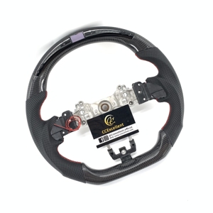 Volante de Fibra de Carbono Real para Subaru WRX <span class=keywords><strong>STI</strong></span> 2015 2016 2017 2018 2019 2020 2021 <span class=keywords><strong>2022</strong></span>, Excelente Volante - Product Image 2