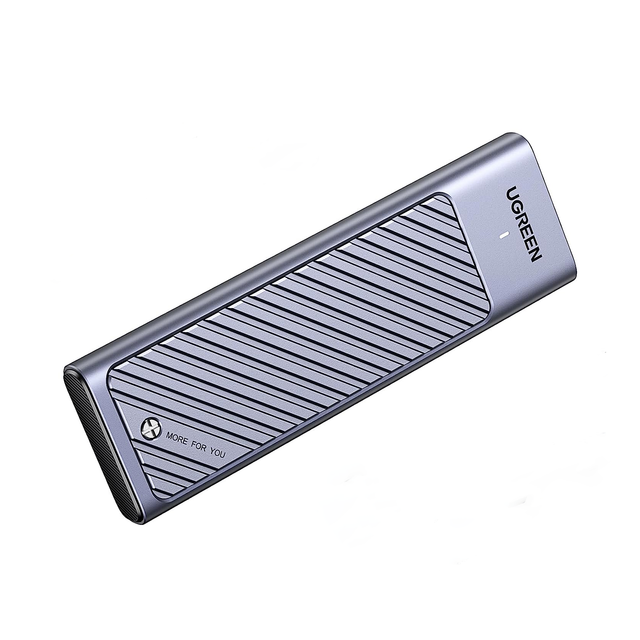 UGREEN M.2 NVMe SATA SSD Enclosure Aluminum 10Gbps USB C External Portable NVMe M.2 Enclosure USB 3.2 Gen2 Thunderbolt