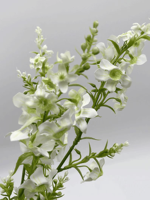 Bunga Snapdragon Buatan Angelonia Serenita dengan Tunas, Bunga Liar Rustic Musim Semi untuk Buket, Karangan Bunga, Dekorasi Rumah