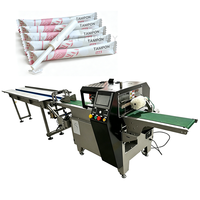 Machine d'emballage automatique TX350 pour films de fond, type flow pack, pour pantoufles d'hôtel jetables et sacs plastiques de qualité alimentaire – Haute performance