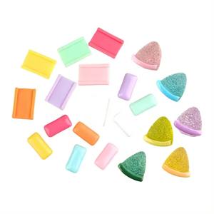 Venta caliente lindo caramelo de sandía artificial goma de mascar Flatback cabujones de resina para uso del teléfono o como recuerdos con temática de alimentos - Product Image 1