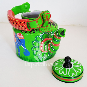 Handpainted Mettal Ketle with Elephant Design Portable Classic <b>Drinkware</b> - Product Image 3