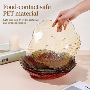 Plato de Servir Dulces con Forma de Flor de Acrílico, Nuevo, para Fiestas en Casa, Hotel, Plato para Aperitivos, Centro de Mesa, Tazón para Dulces, Plato para Frutas - Product Image 5