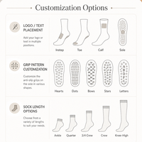 Chaussettes de yoga antidérapantes en coton pour femmes, logo personnalisé, chaussettes de fitness, de danse et de Pilates, chaussettes professionnelles à grip intérieur, couleurs personnalisées