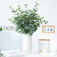 Eucalyptus Simulatie Bloem Multi-Vork Groene Plant Kantoor Home Hotel Decoratieve Enkele Tak Groothandel