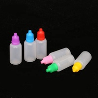 Envases Vacíos de Plástico de 3 ml, 5 ml, 10 ml, 15 ml, 20 ml, 30 ml, 50 ml, Botellas con Gotero para Aceites Esenciales, Recargables, para Hacer Manualidades, Botellas Pequeñas con Gotero para Líquidos