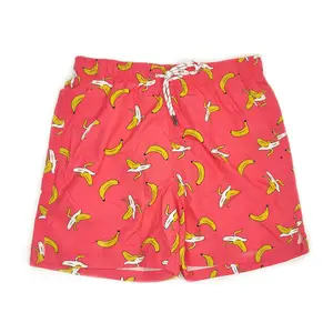 sublimation men beach wear short swim trunks banana screen printed swim trunks