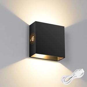 Nueva Lámpara de Pared Magnética LED con Carga USB, Luz Interior Táctil Regulable, Ilumina Hacia Arriba y Hacia Abajo, Decoración para Dormitorio, Sala de Estar, Escaleras - Product Image 1