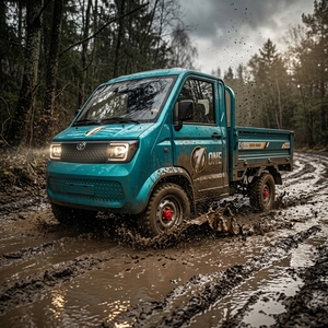 Mini Camion Elettrico Esun con Dimensioni del Cassone Personalizzabili, Freni a Disco su 4 Ruote, Batteria agli Ioni di Litio Ternaria, 45 km/h - Product Image 1