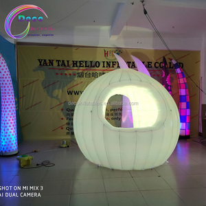 DJ Inflatable Studio Gian Hàng/Inflatable Lều Tuyết Dome Tent Với LED Ánh Sáng - Product Image 1