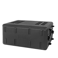 4U Durable Rotomolded Flight Rack Case Moulé Amplificateur Case Pro-Audio PA DJ Road Travel Mount Case avec mousse personnalisée