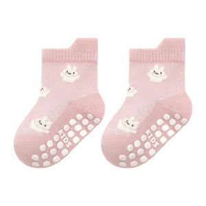 Chaussettes pour enfants, chaussettes de sol antidérapantes avec motifs d'animaux mignons, chaussettes antidérapantes pour nouveau-nés et tout-petits, chaussettes de marche - Product Image 2
