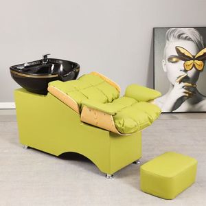 Lavabo y Silla Portátiles y Elegantes para Spa y Barbería con Lavabo Negro para Salón de Belleza, Masajes Faciales y Lavado de Cabello - Product Image 4