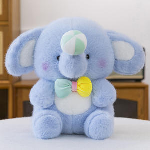 Figurine d'éléphant acrobatique de cirque mignon petit éléphant en peluche pour jouer au coucher oreiller câlin poupée apaisante avec coton PP - Product Image 2