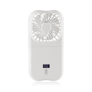 Ventilador Plegable para Colgar en el Cuello, Ventilador Portátil con Banco de Energía USB, Ventilador Plegable de Mano, Soporte para Teléfono, 3 Velocidades, Refrigerador - Product Image 6