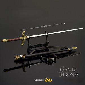 30Cm Trò Chơi Của <span class=keywords><strong>Thrones</strong></span> Arya Của Kim Thanh Kiếm Đầy Đủ Kim Loại Kẽm Hợp Kim Bản Sao Với Vỏ Bọc Hiển Thị Đứng Bàn Trang Trí Nội Thất Phim Ngoại Vi - Product Image 2