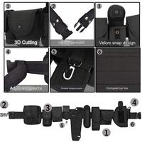 Ensemble de dix pièces de ceinture tactique détachable sac d'accessoires de joint de taille à traction rapide Sports de plein air ceinture tactique en Nylon Durable