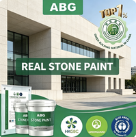 Peinture granitique multi-tons avec sable minéral mélangé pour les murs des parcs d'attractions à thème