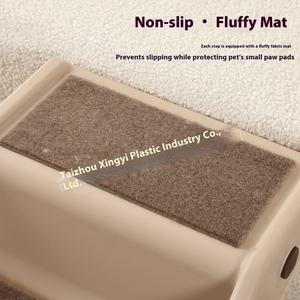 छोटे कुत्ते और बुजुर्ग पालतू फोल्डिंग प्लास्टिक सीढ़ियों के साथ कुत्ते की सीढ़ियों के साथ सीढ़ियों के साथ बिस्तर के सोफे और उच्च स्थानों के लिए - Product Image 4