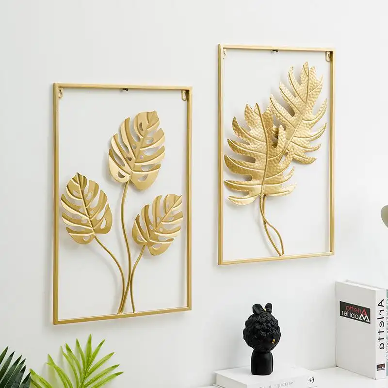 3 Cái Lớn Sang Trọng Vàng Deer Wall Decor Kim Loại Tường Nghệ Thuật Cho Sảnh