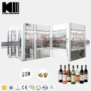 Fully automatic small line alcohol bottle filling and capping machine