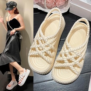 Ciabatte a spina <span class=keywords><strong>di</strong></span> pesce da donna, alla moda, con suola spessa, ciabatte floreali grandi da donna - Product Image 3