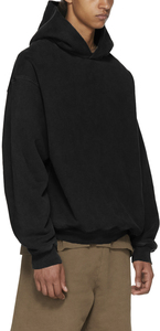 Sudadera con Capucha <span class=keywords><strong>MGOO</strong></span> Sin Cordones, Tejido Grueso, Lavado Ácido, Felpa Francesa, Súper Oversize, Lisa - Product Image 4