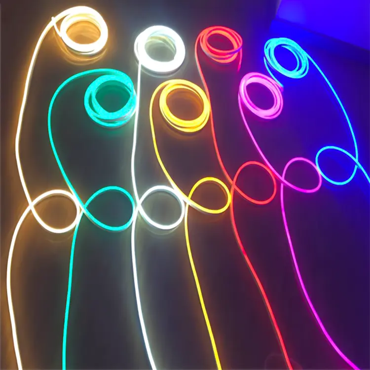 Insegna al Neon personalizzata striscia Led 12V 24V 110V luci auto unghie Sexy Logo flessibile Rgb Led Neon Flex Strip Light 220V Neonflex