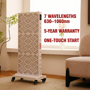 แผงไฟบำบัดแสงสีแดงและอินฟราเรดใกล้ (NIR) แบบยืน GLPE 720W 1060nm สำหรับร่างกายเต็มรูปแบบ 474 LEDs สำหรับใช้ในบ้าน ฟิตเนส ปลั๊กแบบ US รับประกัน 5 ปี - Product Image 1