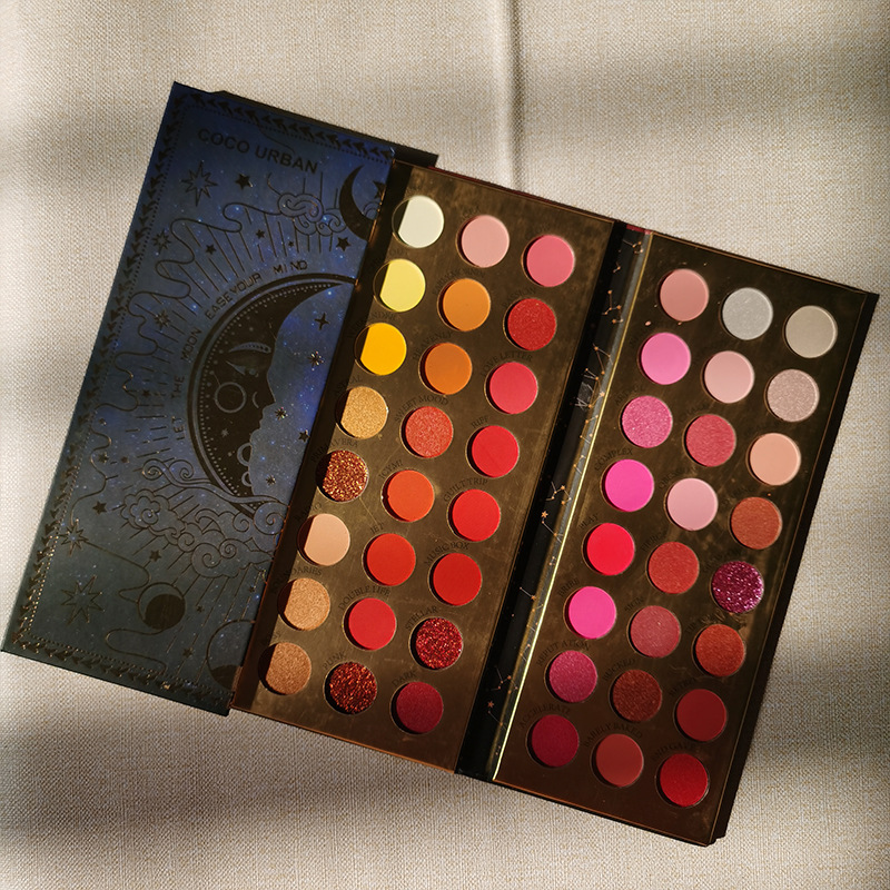 96 Color Lemon Eyeshadow Palette Private Label Matte Bright Ground Color Powder Waterproof Easy Color Eye Shadow Wholesale