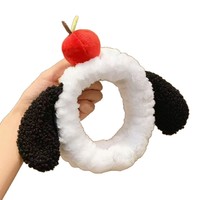 Bandeau en peluche Teddy Cherry style japonais et coréen pour femme, accessoire de coiffure mignon pour mariage, automne et hiver