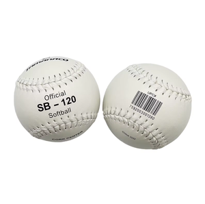 Pelota de Softbol <span class=keywords><strong>Tamanaco</strong></span> SB-120I de 12 Pulgadas, de Alta Calidad, Fabricada con Cuero Blanco de PVC y Núcleo de Corcho - Product Image 3