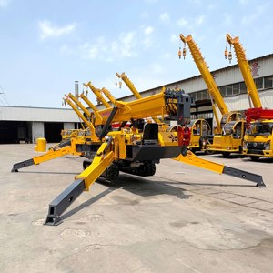 Diesel hoặc điện Powered 8 tấn thủy lực Spider <span class=keywords><strong>Crane</strong></span> di động Crawler nâng <span class=keywords><strong>Crane</strong></span> nhỏ gọn mini Spider <span class=keywords><strong>Crane</strong></span> giá - Product Image 2