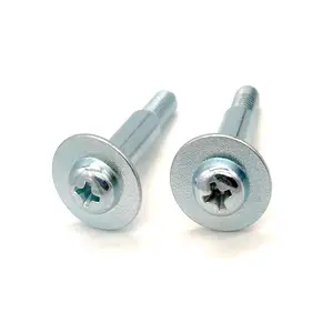 High Quality DIN 967 Pan Washer Head Phillips Flange Screw Cross Recessed Pan Head Phillips Screws With Collar
