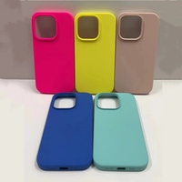 Coque en silicone liquide premium pour iPhone 17 16 15 14 13 Pro Max, toucher doux, protection intégrale avec logo personnalisé