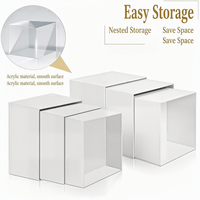 Offre Spéciale : Présentoirs Cubiques Blancs en Acrylique pour Table de Desserts, Buffets, Snacks et Gâteaux – Idéal pour Événements et Vente en Gros