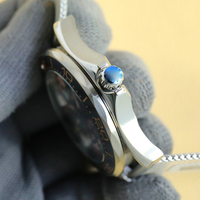 Montre VS 007 42 mm, mouvement automatique 8806, verre saphir, boîtier en acier inoxydable et titane, résistance à l'eau 50 bars, analogique, mécanique