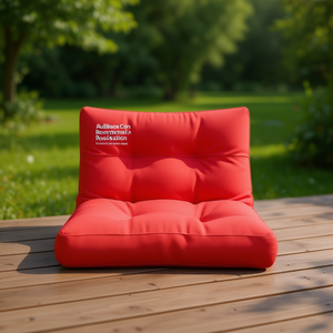 Cojín de tela para paleta, rojo, 23.6"x23.6"x4.7", para exteriores, resistente al agua, acolchado, cuadrado - Product Image 2