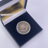 Pièce de monnaie commémorative chrétienne personnalisée en métal doré, inspirante, religieuse, souvenir, cadeau