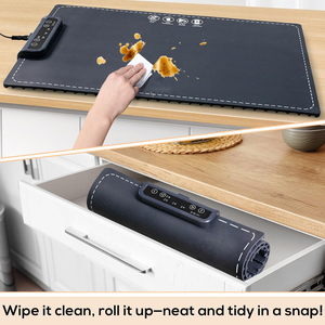Foldable Silicon Food Warming Tray <strong>Electric</strong> Flexible Food Warming Mat Portable <strong>Heating</strong> <strong>Pad</strong> for Food - Product Image 3