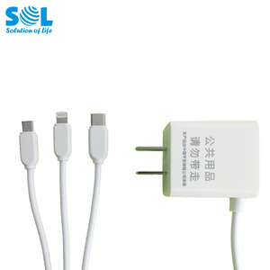 Nouveau produit 2019 partageant des locations de chargeur avec 3 en 1 câble chargeur de téléphone portable pour restaurant - Product Image 5