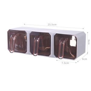 Boîte à épices murale multifonctionnelle pour cuisine, organiseur de rangement en plastique pour assaisonnements - Product Image 6