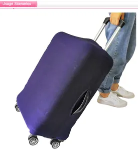 Mala de viagem com alta elasticidade, capa protetora para bagagem, ideal para bagagem de 18-32 polegadas, lavável, personalizada