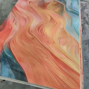 Usine bambou et fibre de bois marbre motif feuille peinture gratuite panneau mural fond décoratif pvc panneau mural marbre - Product Image 3