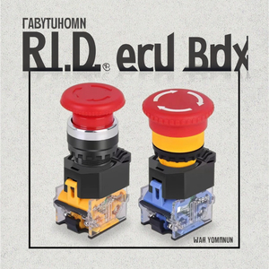 LA38-11DT tự đặt lại nút nhấn 22mm đồng liên hệ 1NO + 1NC màu xanh lá cây ánh sáng thường xuyên phong cách tốt giá 10A Max. current - Product Image 2