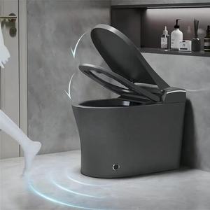 सैनिटरी वेयर ग्रे सिरेमिक बुद्धिमान शौचालय बाथरूम स्वचालित wc धूमकेतु होटल बाथरूम के लिए स्मार्ट शौचालय - Product Image 3