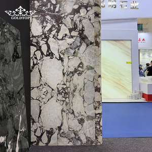 GOLDTOP Luxury Polished Port Laurent <b>Marble</b> Italian Bold Vein Slabs for Luxury Hotel Flooring and High End Feature Walls - Product Image 1