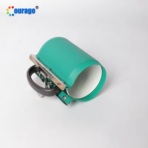 Taza de gran capacidad 15oz verde 3D sublimación silicona molde taza abrazadera envoltura - Product Image 6